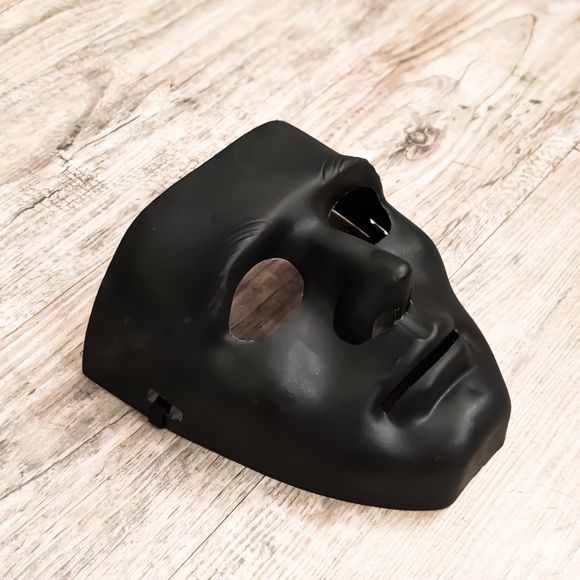 Solid Black Halloween Masks | DIY Plain Mask - Picture 2 of 6